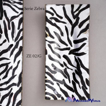 блюдо серии zebra в форме гондола 12.5х30.5 см.